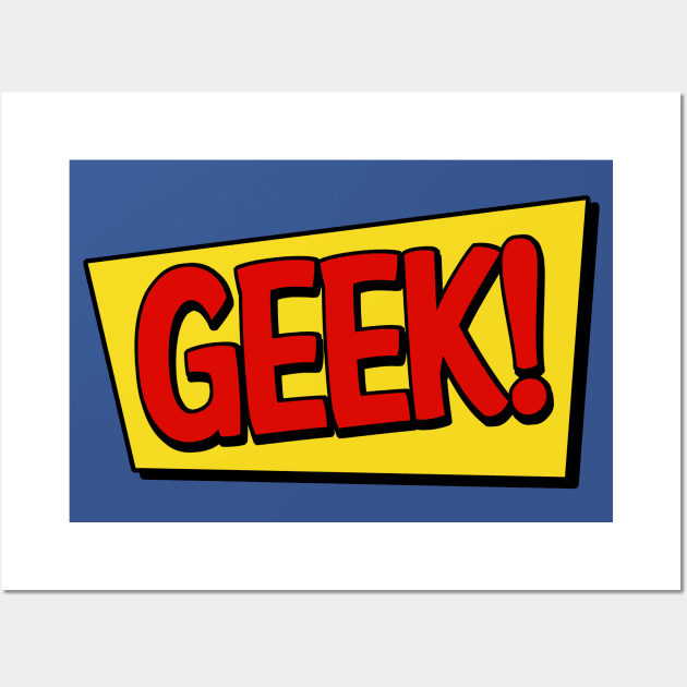 Comic Geek Wall Art by PopCultureShirts